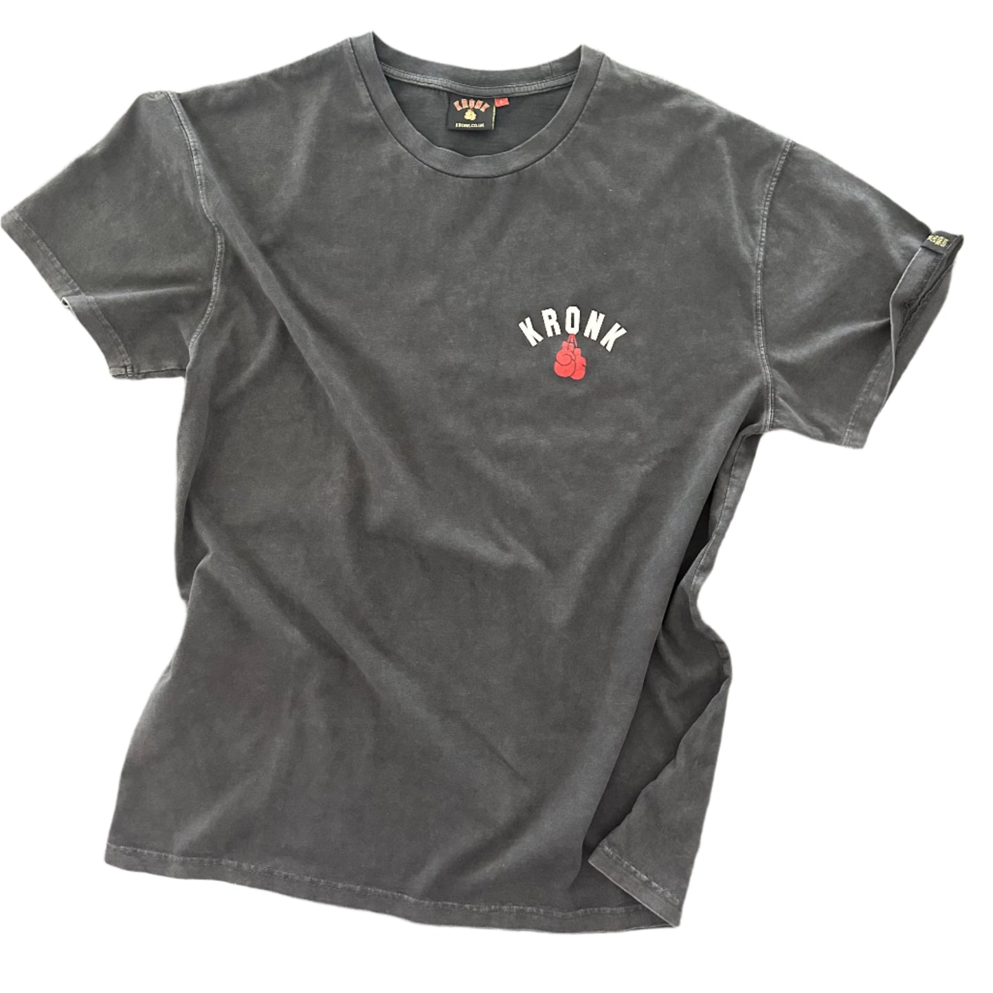 KRONK Thomas Hearns World Champion Vintage wash Loose fit T Shirt Black