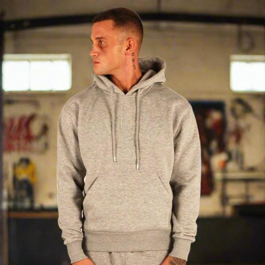 KRONK Gloves Stealth Hoodie Regular Fit Sports Grey
