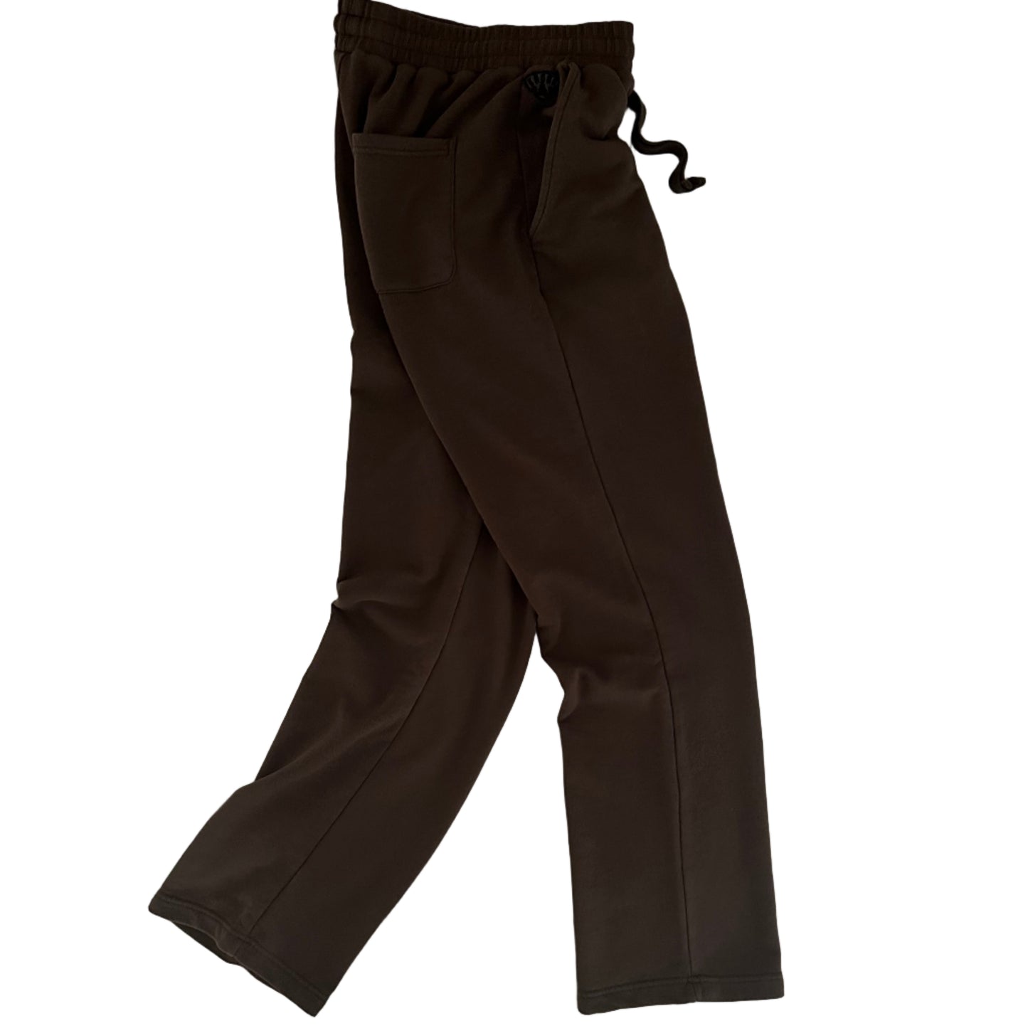 KRONK Faded Gloves Vintage wash Straight Leg Joggers Loose Fit Dark Brown