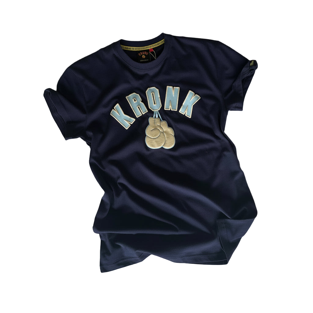 KRONK Gloves Regular Fit T Shirt Navy/Sky