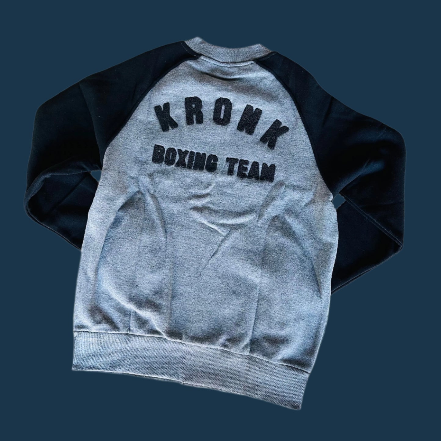 KRONK Detroit sweatshirt Jacket Charcoal Melange