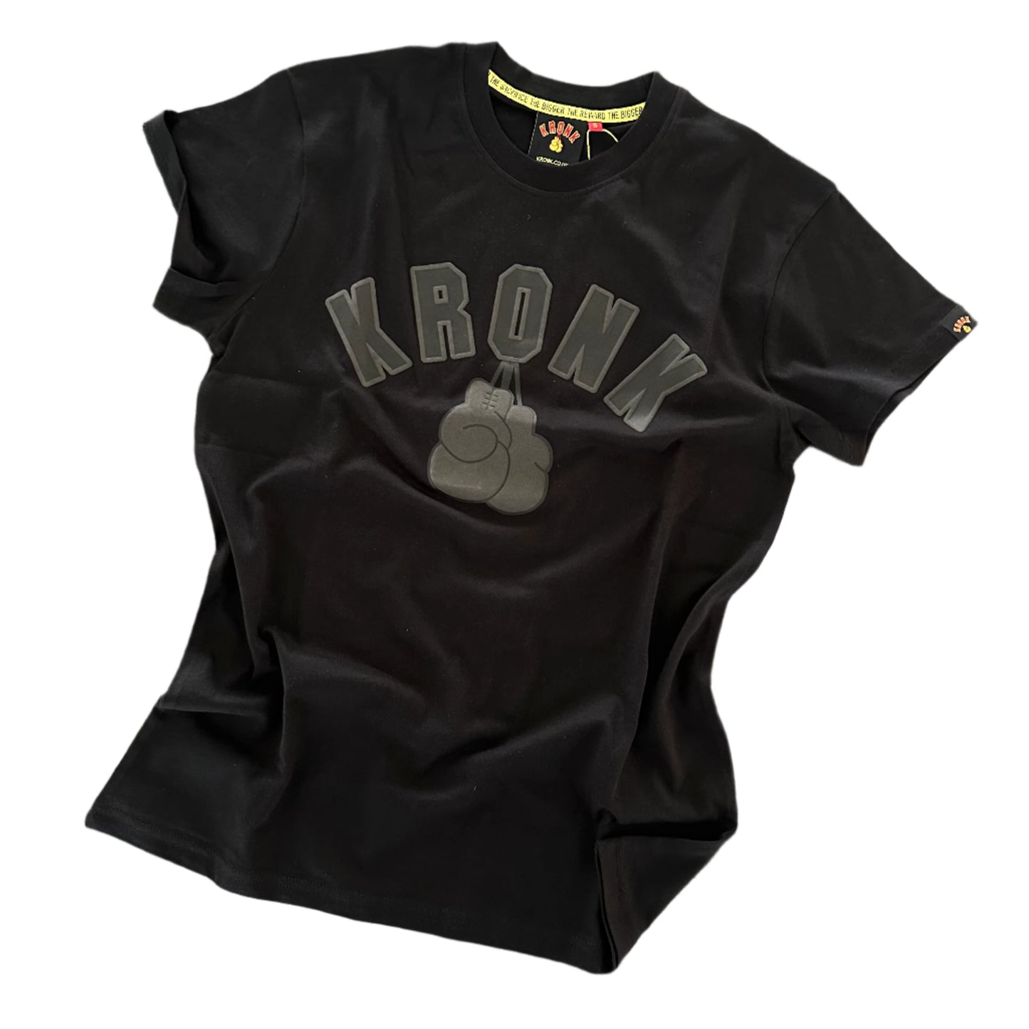 KRONK Gloves Regular Fit T Shirt Black Stealth