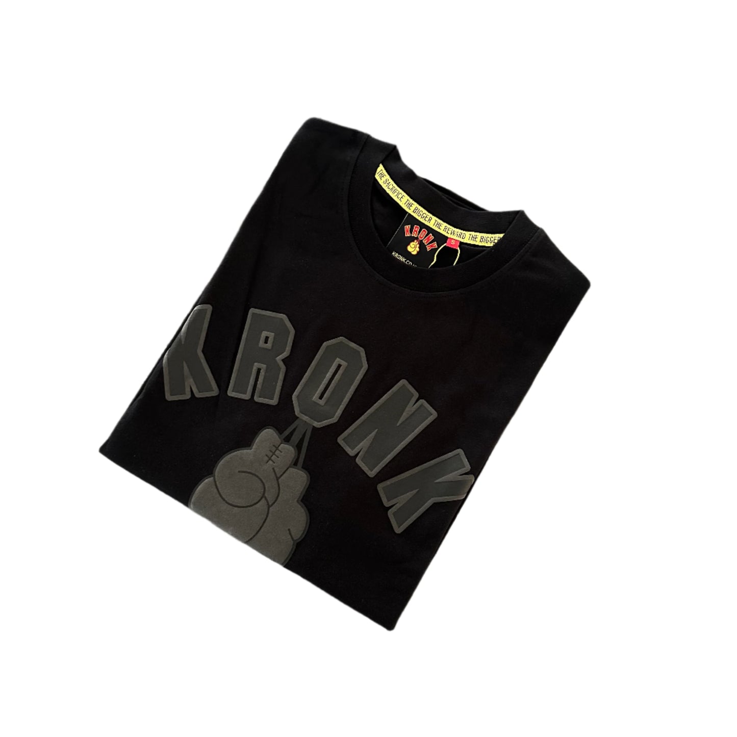 KRONK Gloves Regular Fit T Shirt Black Stealth