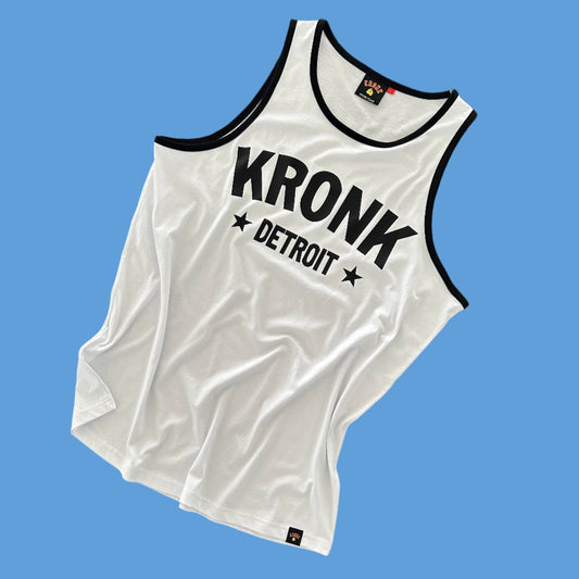 KRONK Detroit Stars Cotton Vest White