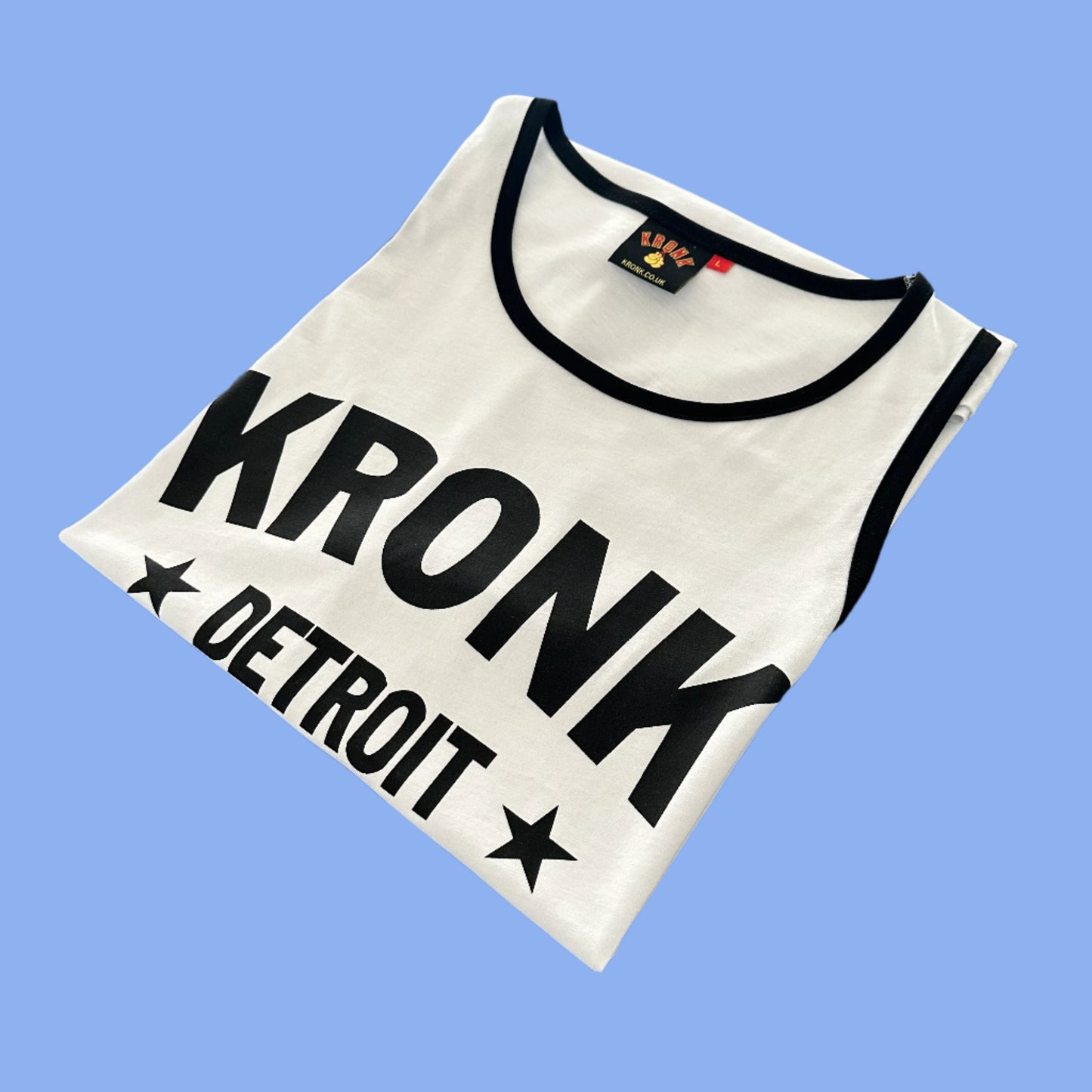 KRONK Detroit Stars Cotton Vest White