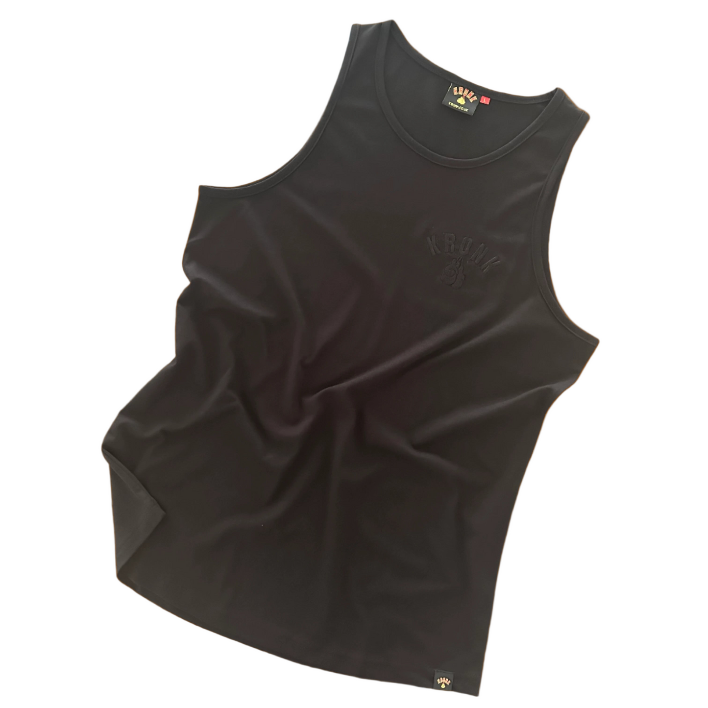 KRONK One Colour Gloves Cotton Vest Black Stealth