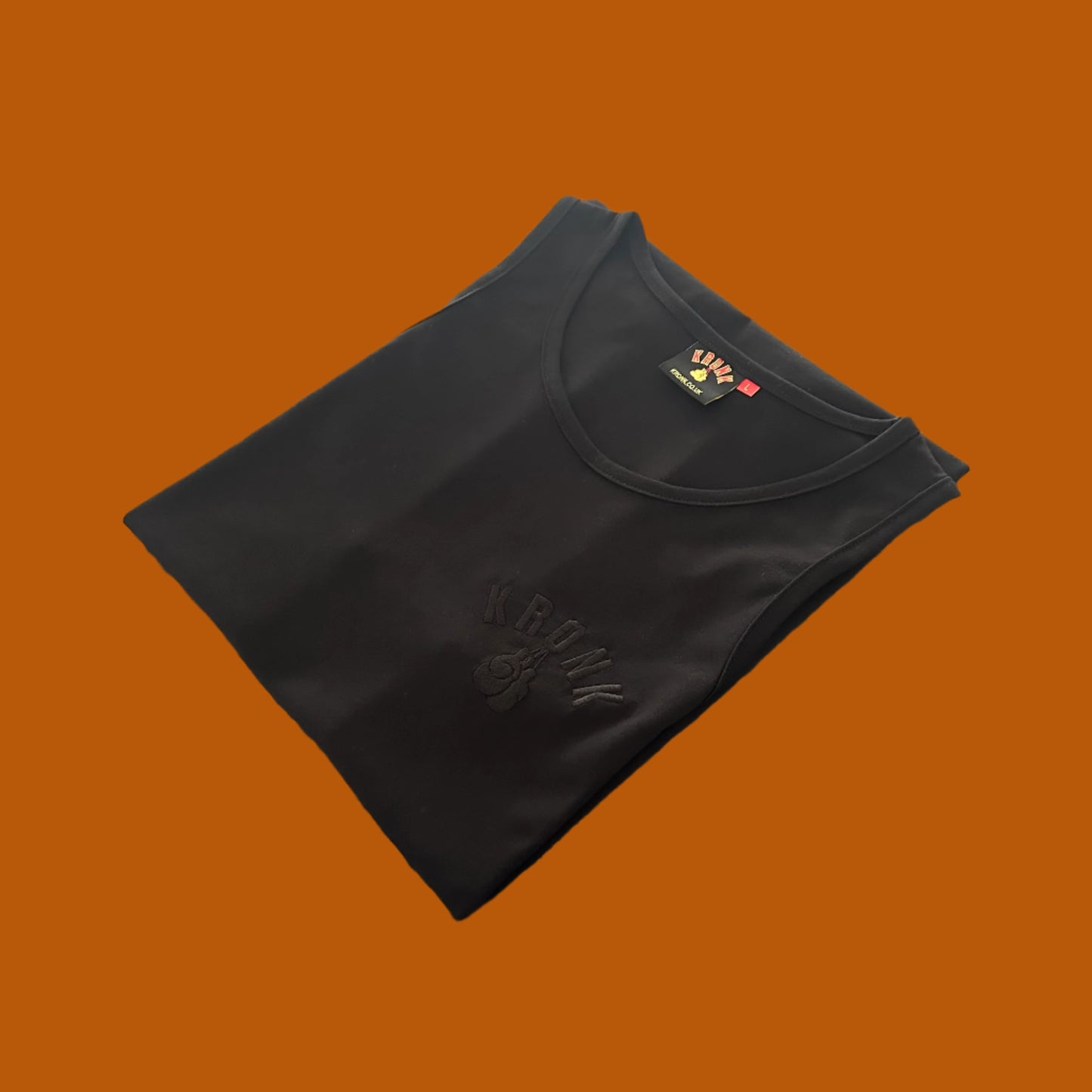 KRONK One Colour Gloves Cotton Vest Black Stealth