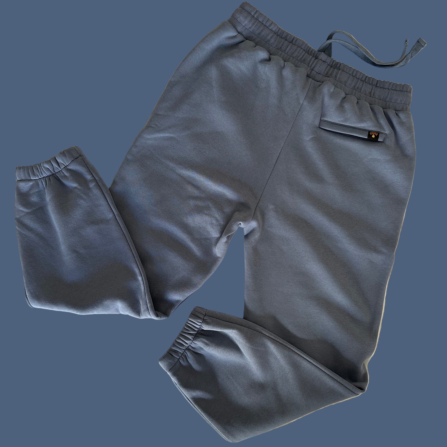 KRONK Gloves Applique Joggers Loose Fit Steel Blue