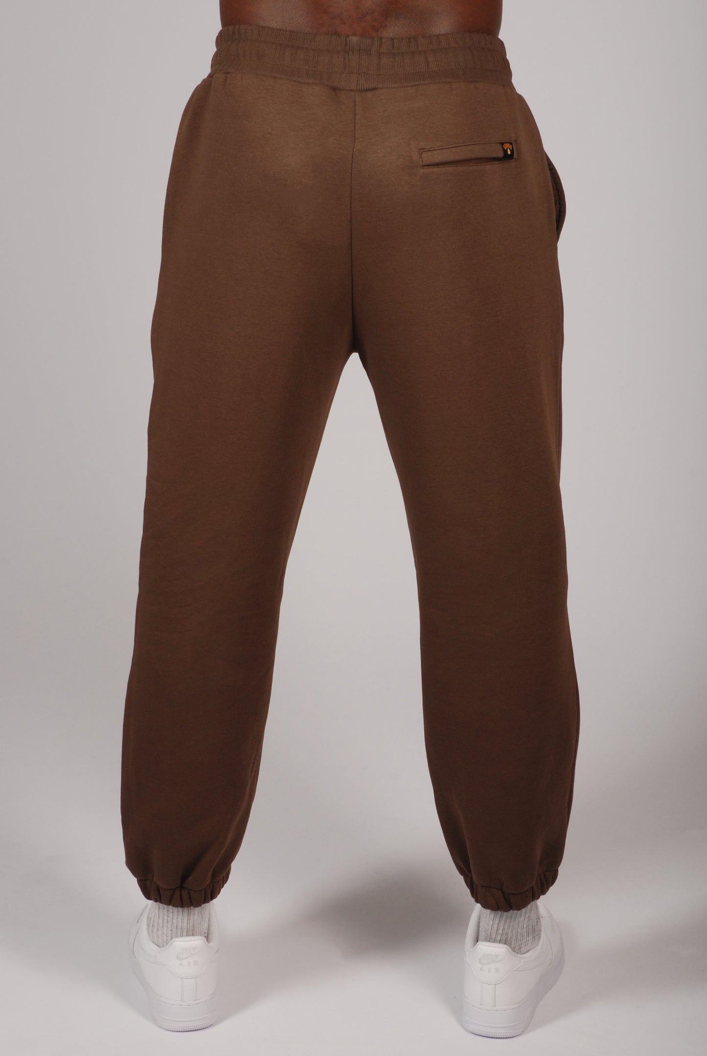 KRONK Gloves Applique Joggers Loose Fit Dark Brown