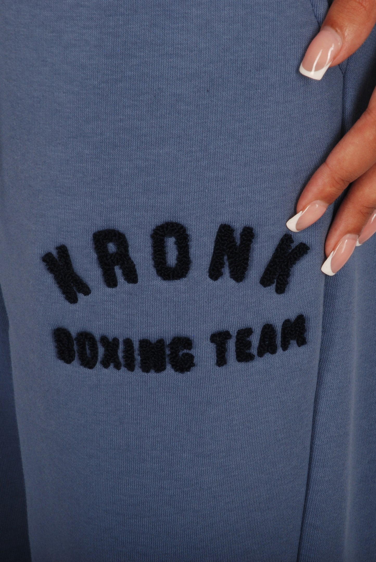 KRONKWOMEN Boxing Team Joggers Loose Fit Steel Blue