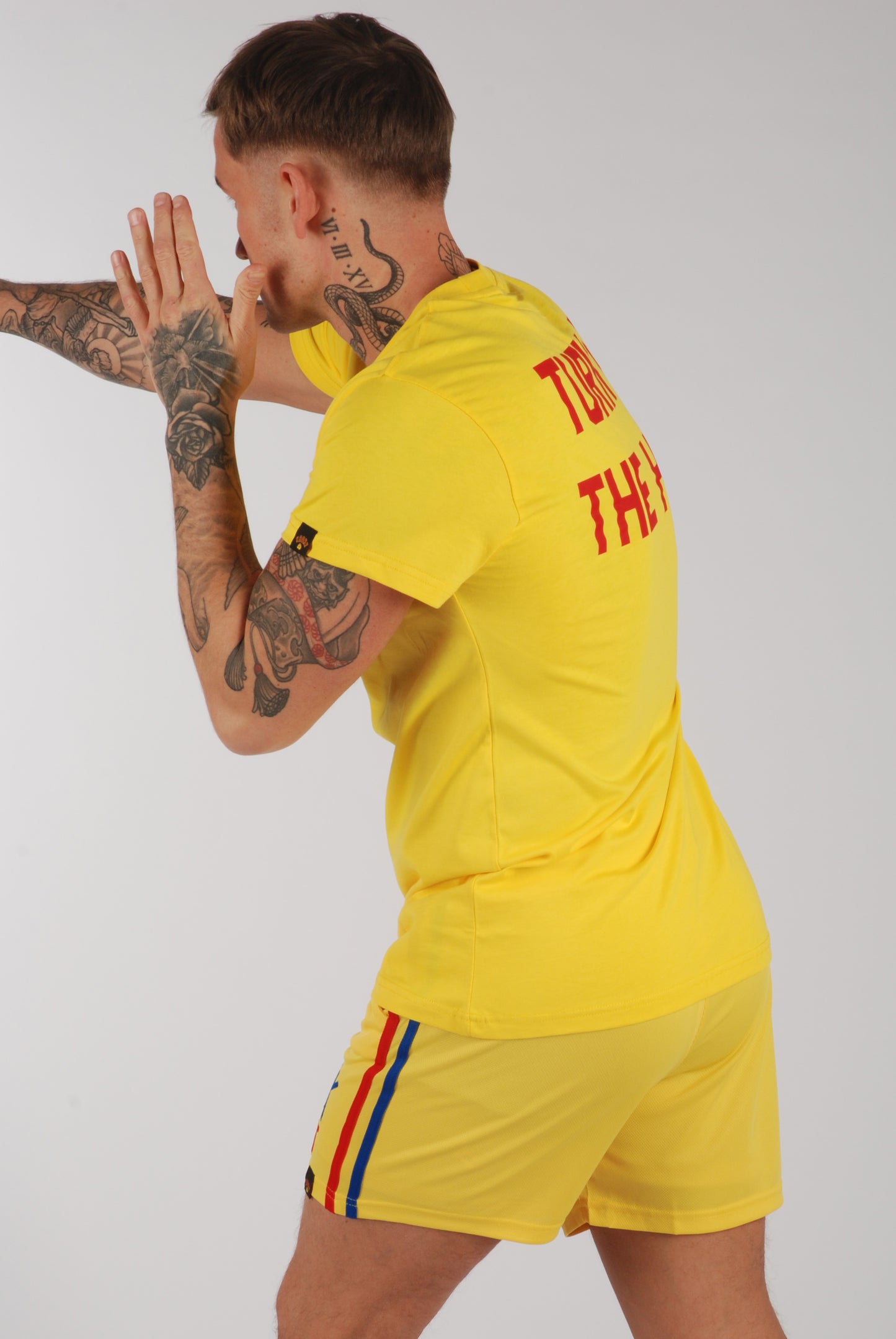 KRONK Iconic Detroit x Turn Up The Heat Regular Fit T Shirt Yellow