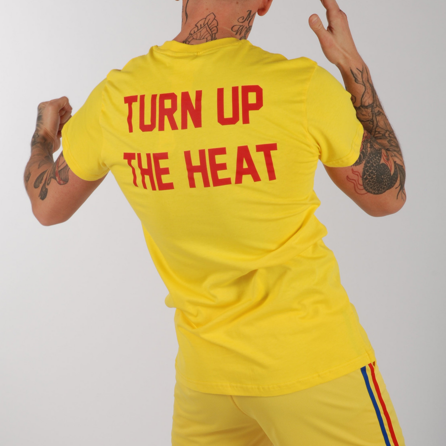 KRONK Iconic Detroit x Turn Up The Heat Regular Fit T Shirt Yellow