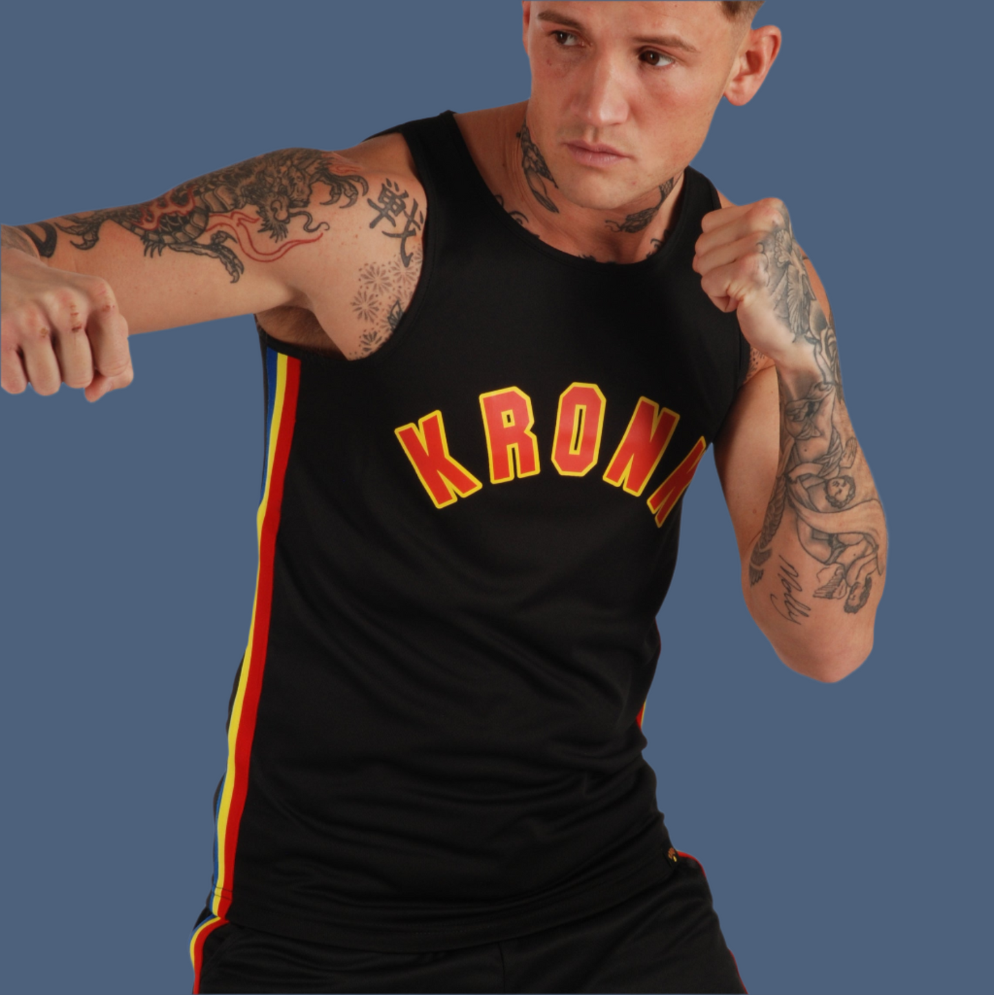 KRONK WAR Gym Vest Black