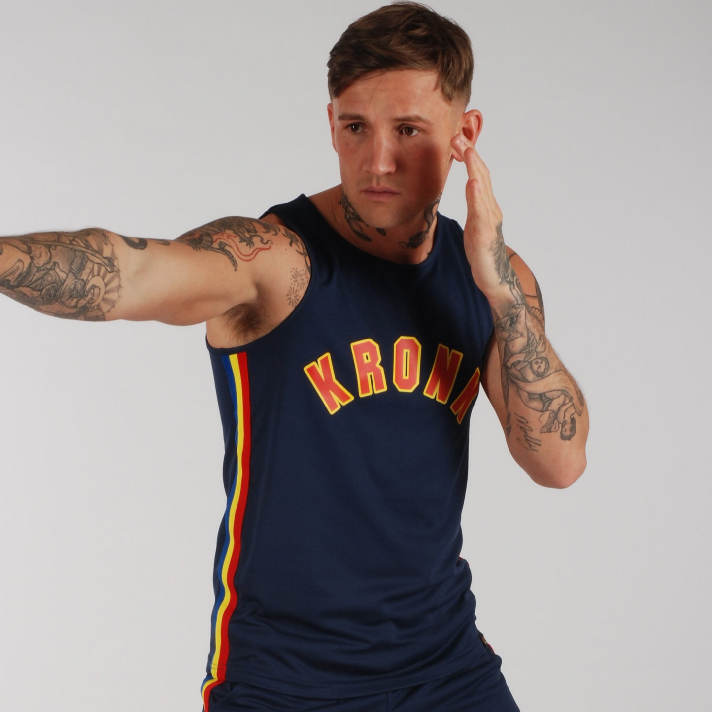 KRONK WAR Gym Vest Navy