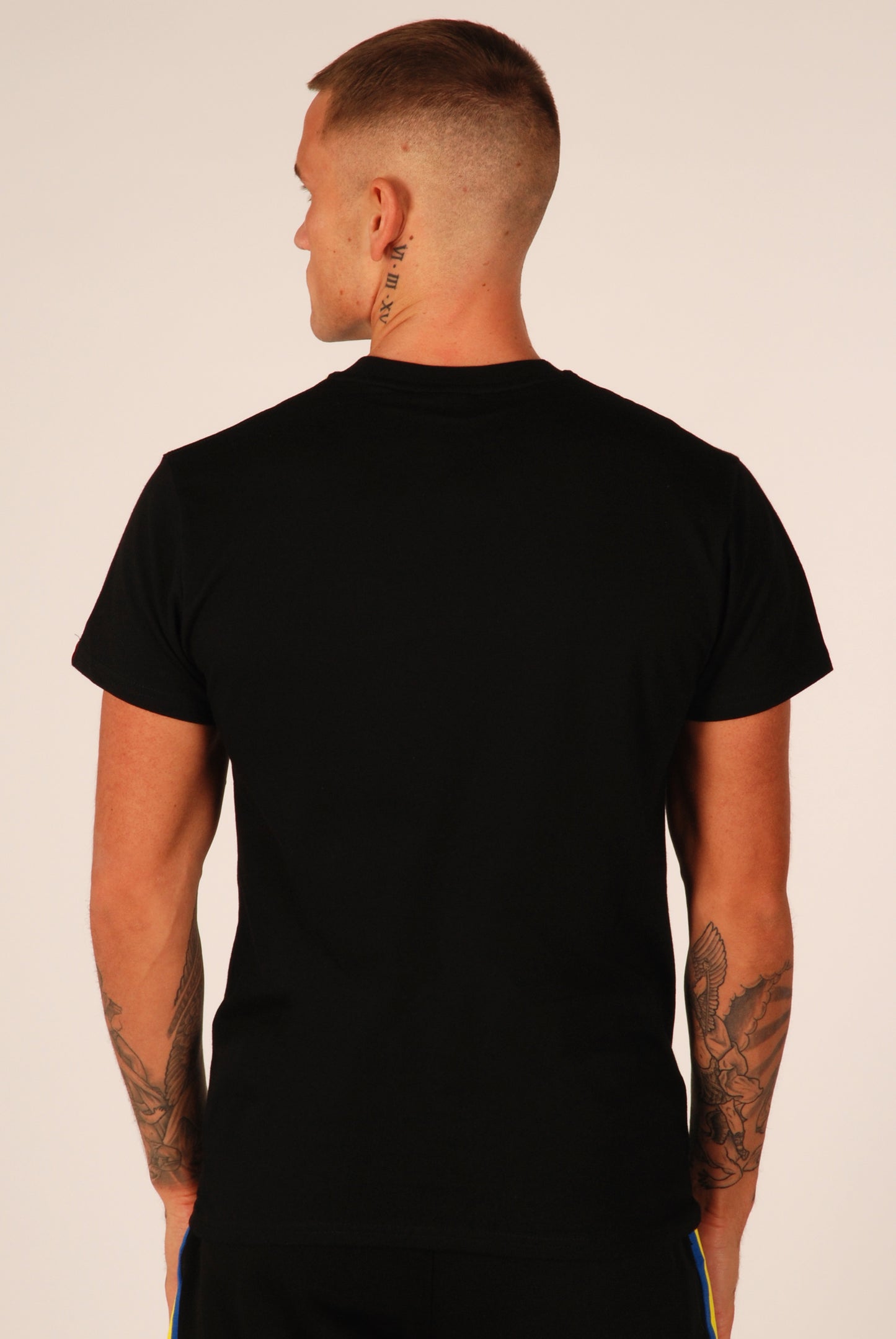 KRONK Detroit Regular Fit T Shirt Black with white logo