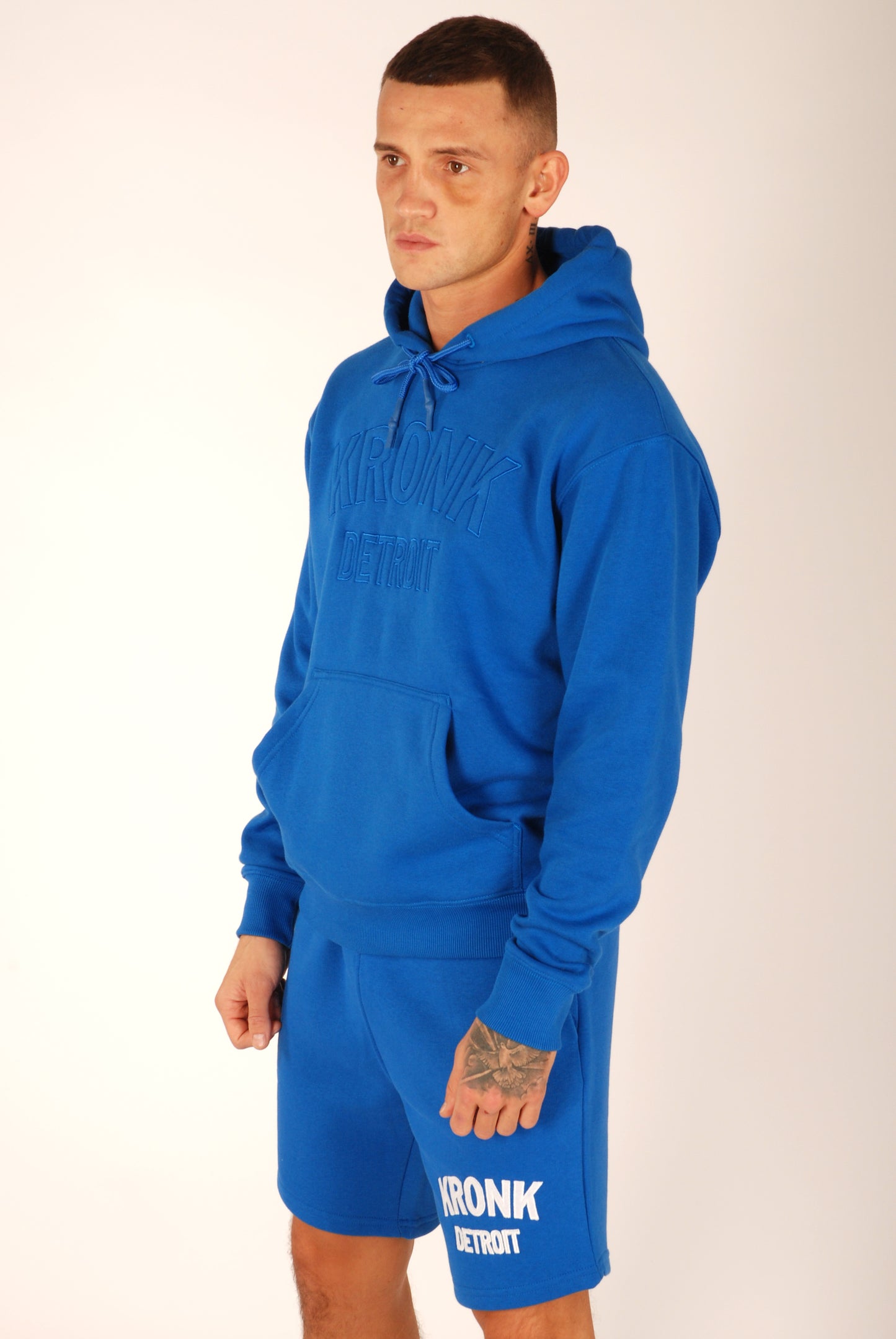 KRONK Detroit Stealth Hoodie Regular Fit Royal Blue