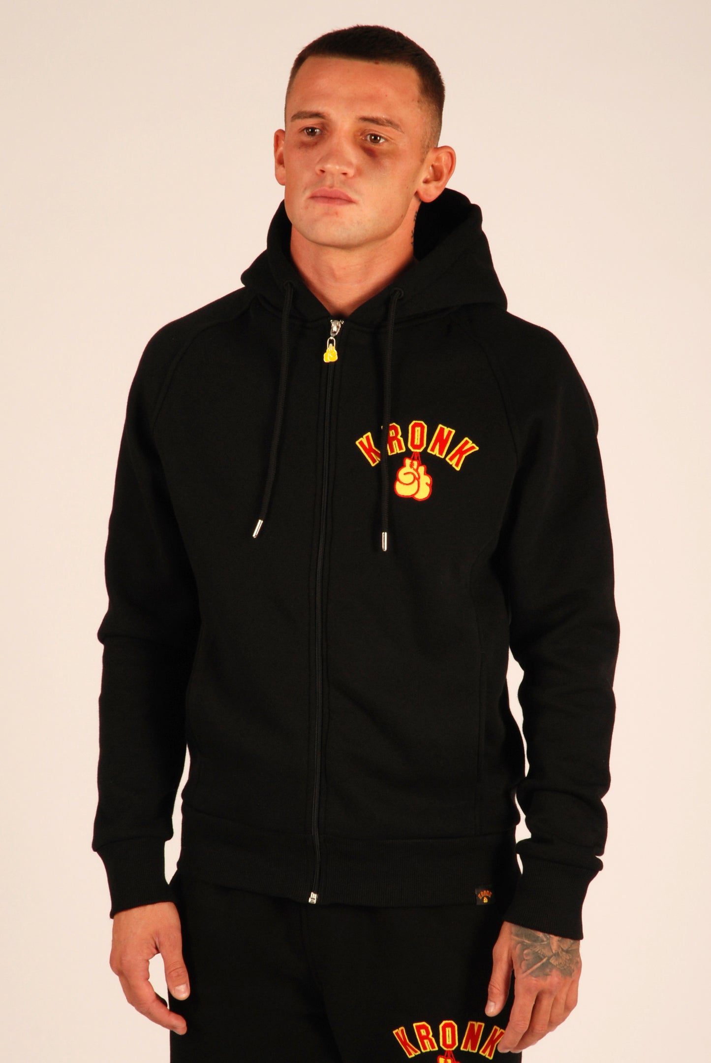 KRONK Gloves Zip Hoodie Regular Fit Black