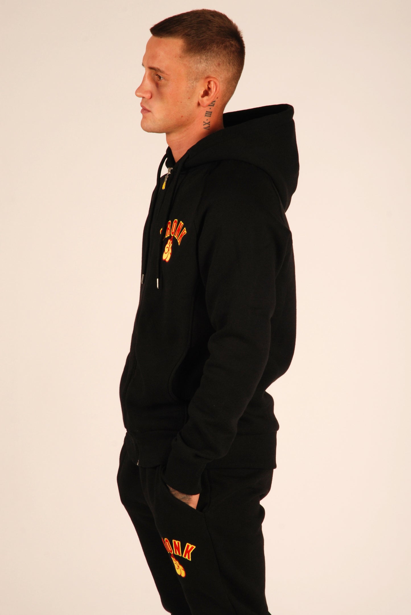 KRONK Gloves Zip Hoodie Regular Fit Black