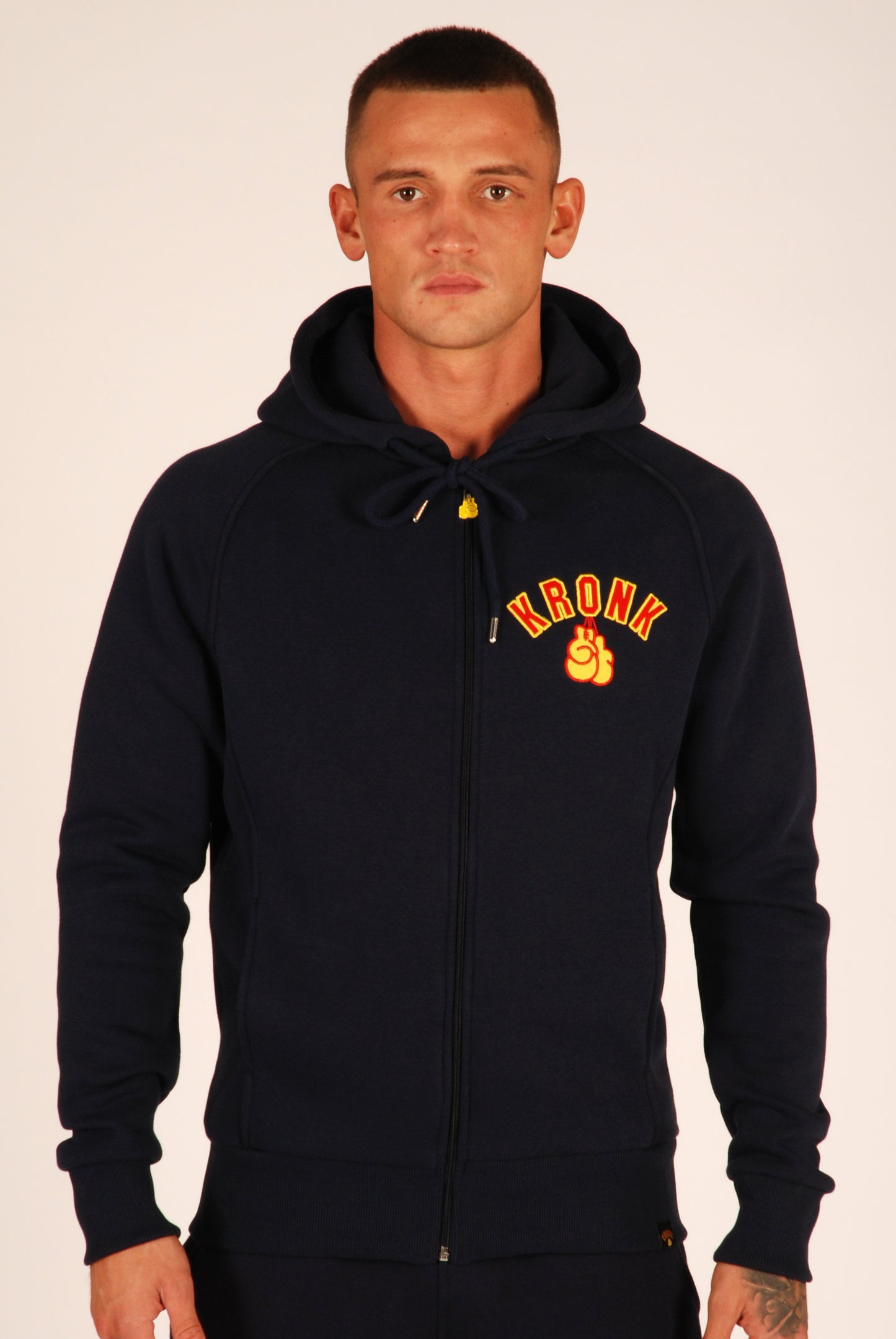 KRONK Gloves Zip Hoodie Regular Fit Navy