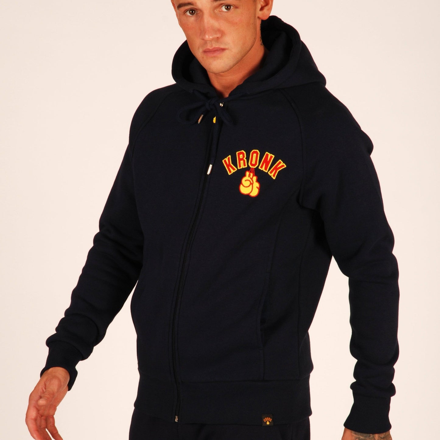 KRONK Gloves Zip Hoodie Regular Fit Navy