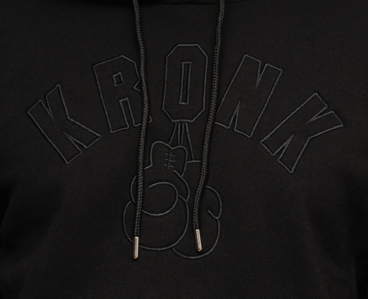 KRONK Gloves Stealth Hoodie Regular Fit Black