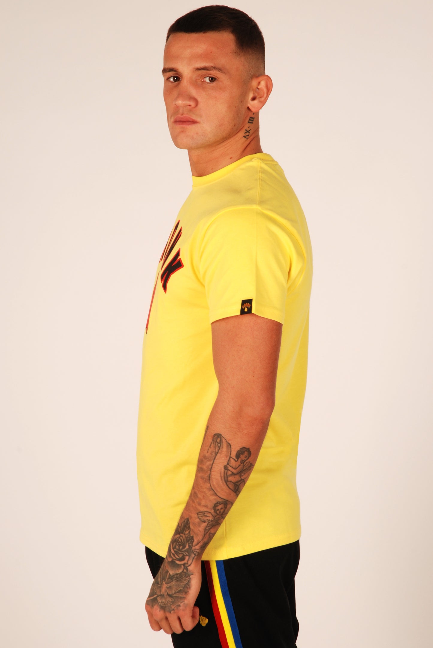 KRONK Gloves Regular Fit T Shirt Yellow