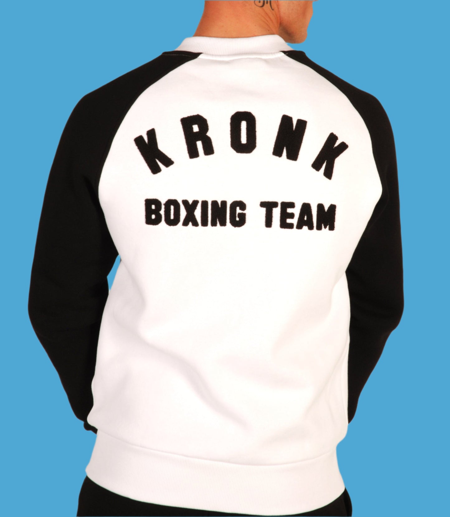KRONK Detroit Sweatshirt Jacket White