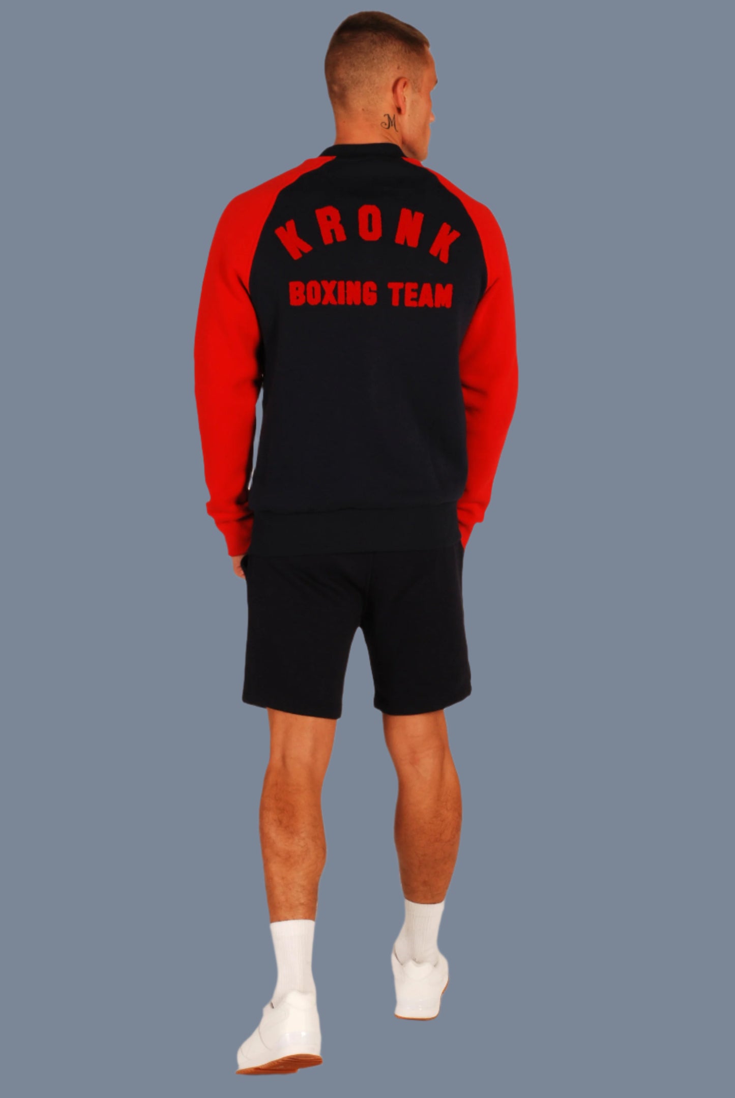 KRONK Detroit Sweatshirt Jacket Navy