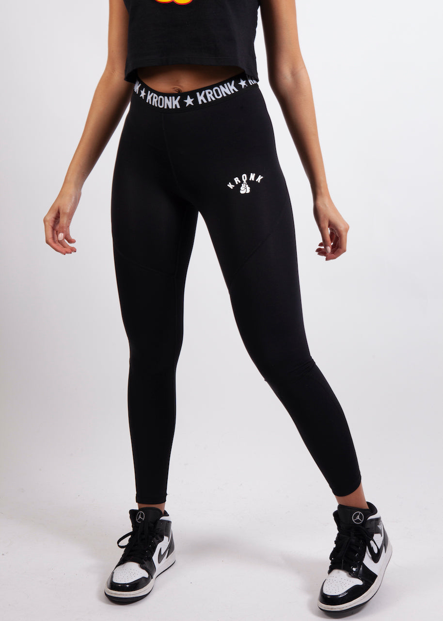 KRONKWOMEN Intensity Mid Rise Sports Leggings Black