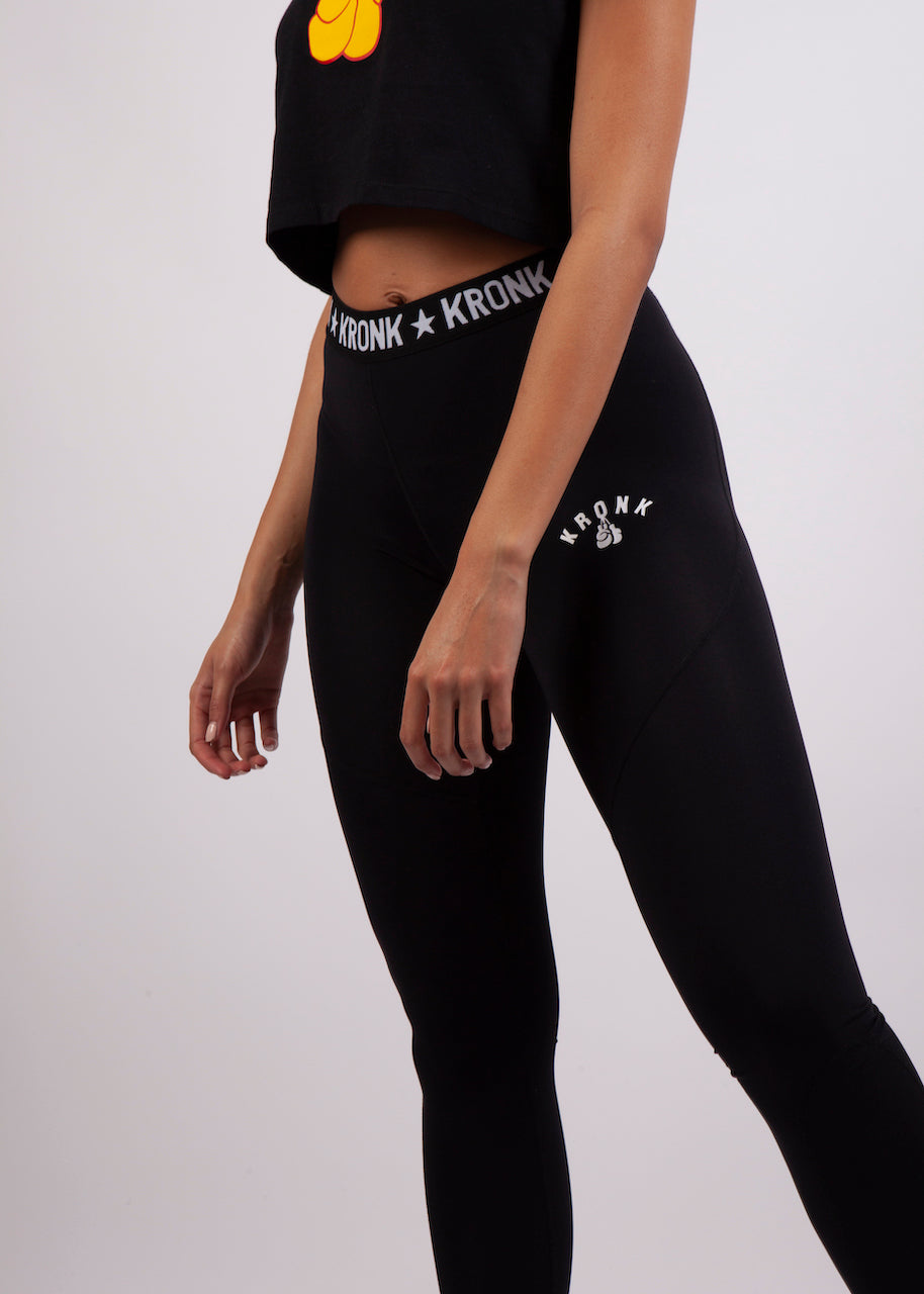 KRONKWOMEN Intensity Mid Rise Sports Leggings Black