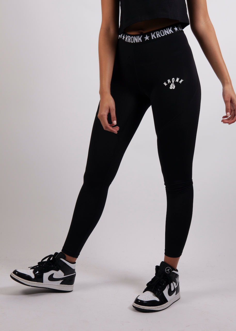 KRONKWOMEN Intensity Mid Rise Sports Leggings Black