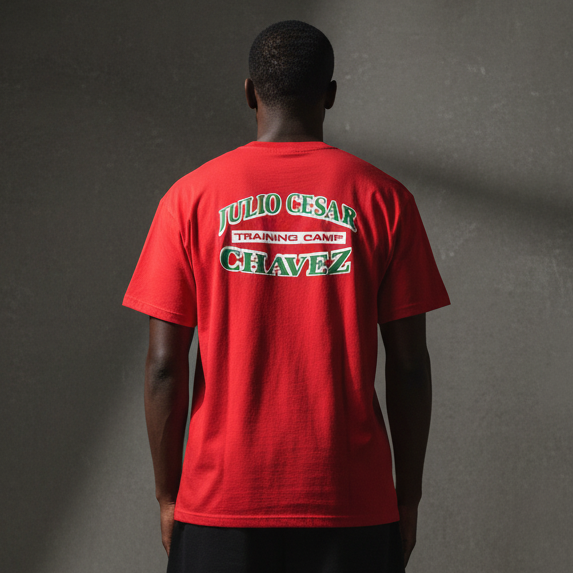 KRONK Julio Cesar Chavez Training Camp Regular Fit T Shirt Red