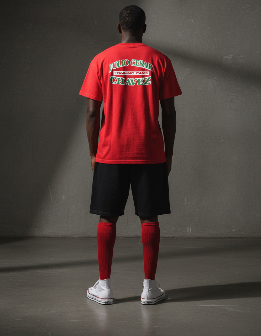 KRONK Julio Cesar Chavez Training Camp Regular Fit T Shirt Red