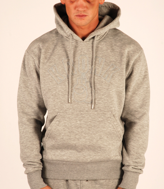 KRONK Gloves Stealth Hoodie Regular Fit Sports Grey