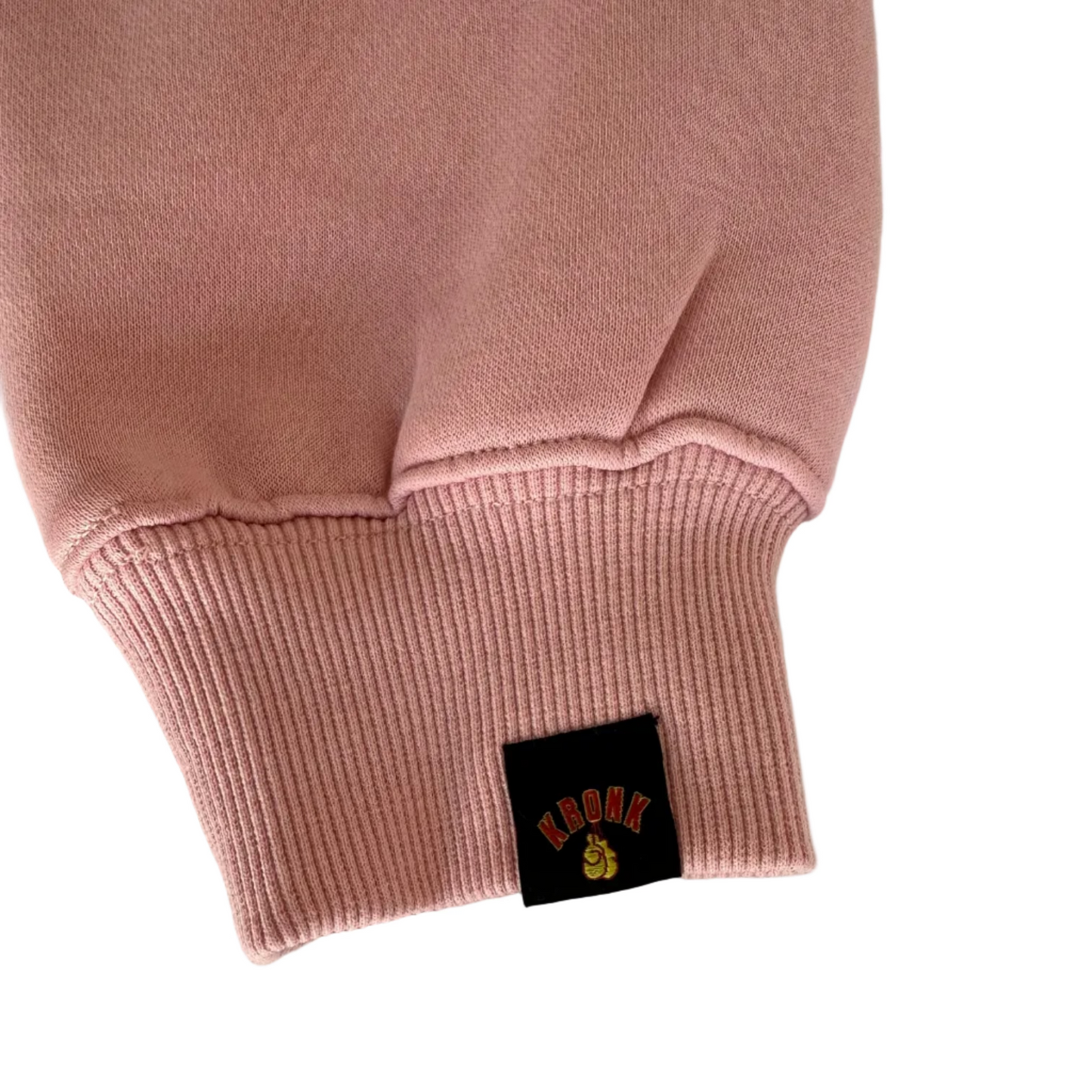 KRONK Gloves Applique Hoodie Loose Fit Pink