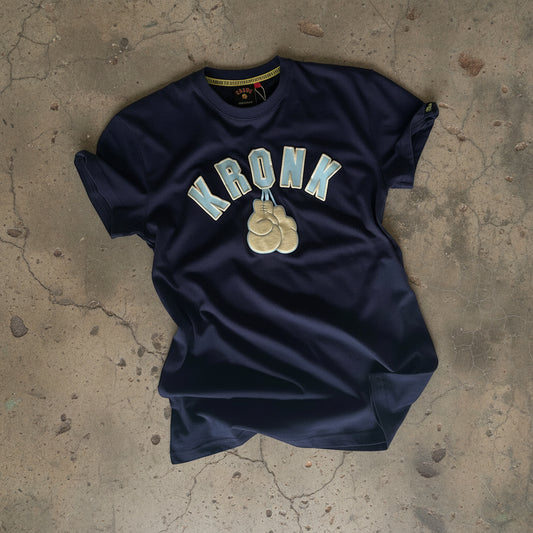 KRONK Gloves Regular Fit T Shirt Navy/Sky