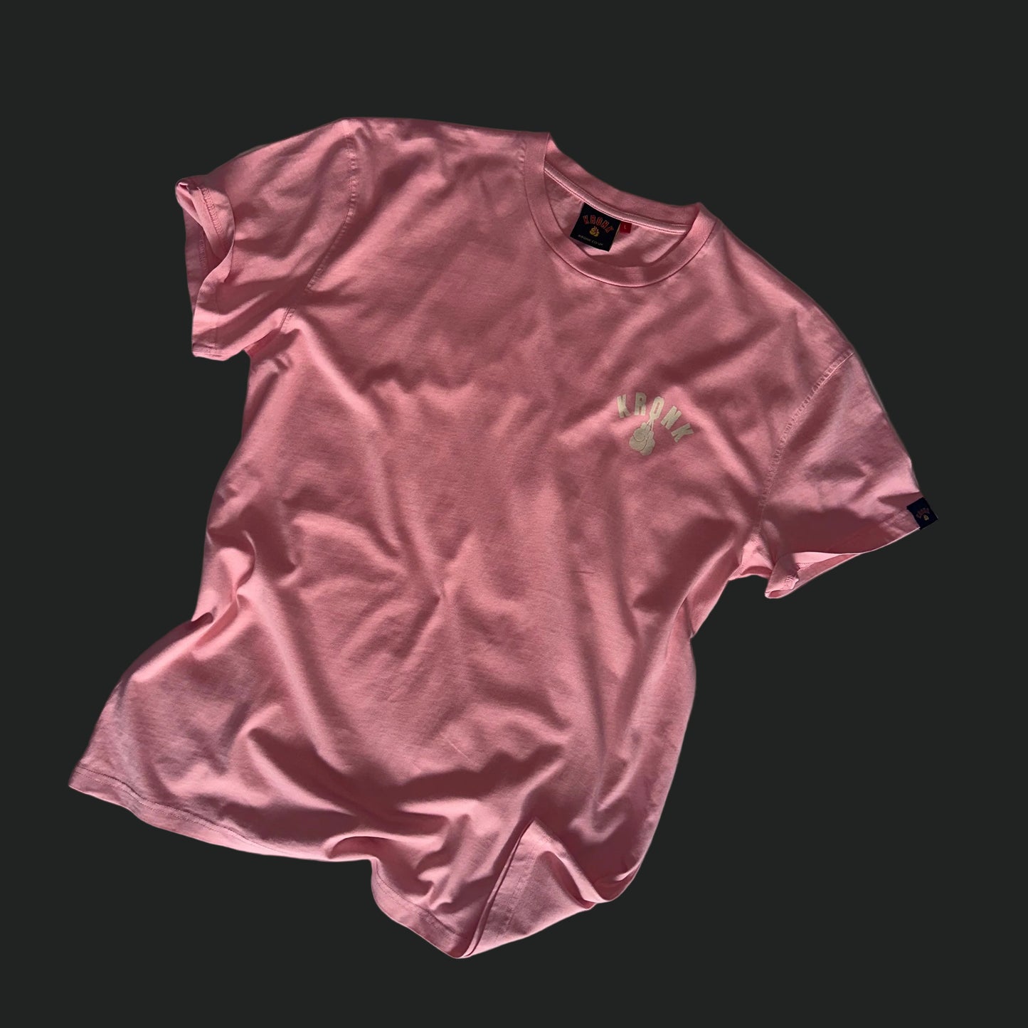 KRONKWOMEN Faded G Loose Fit Vintage Wash T Shirt Powder Pink