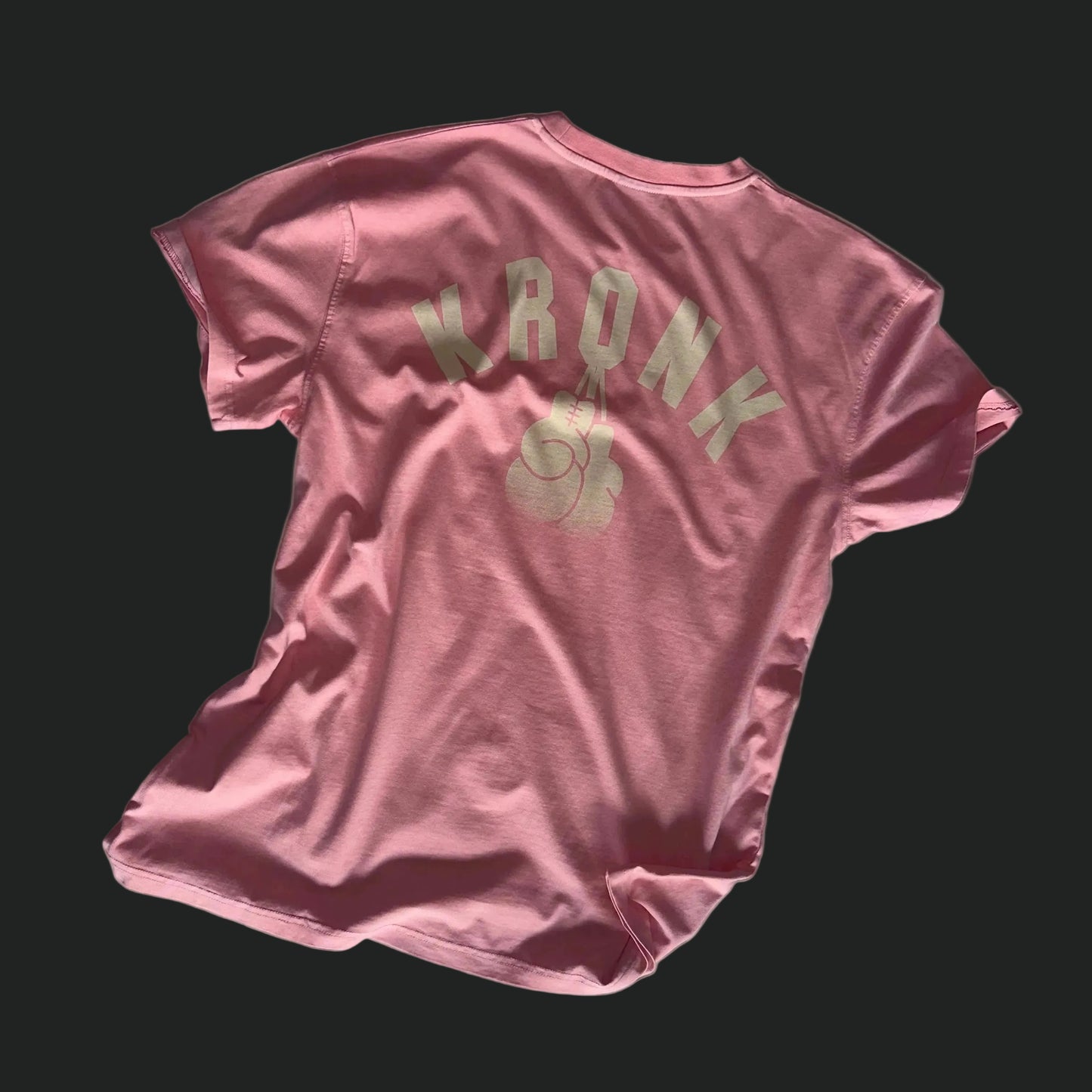 KRONKWOMEN Faded G Loose Fit Vintage Wash T Shirt Powder Pink