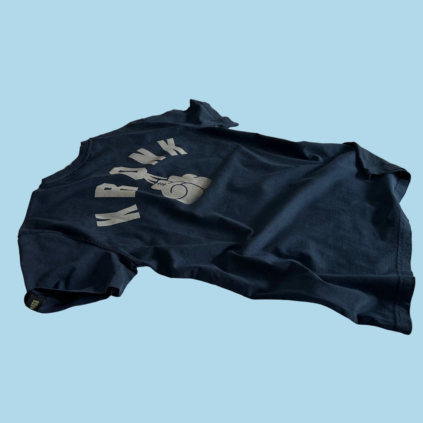 KRONKWOMEN Faded G Loose Fit Vintage Wash T Shirt Navy