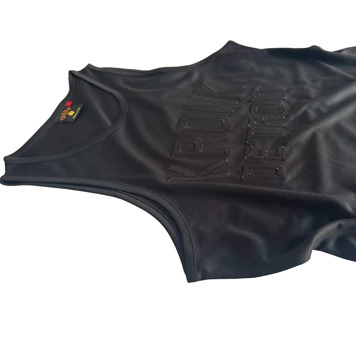 KRONK Iconic Detroit Applique Training Gym Vest Black Stealth