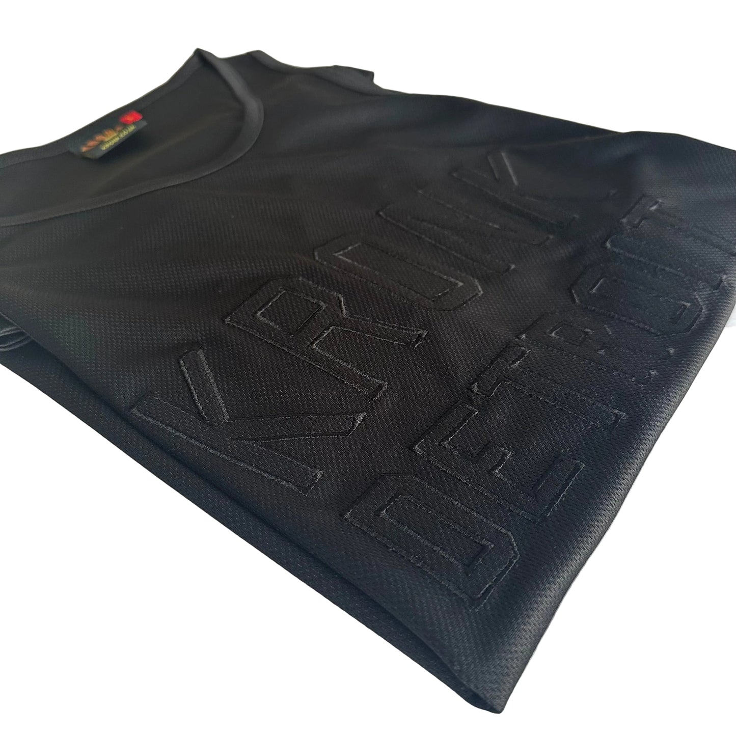 KRONK Iconic Detroit Applique Training Gym Vest Black Stealth