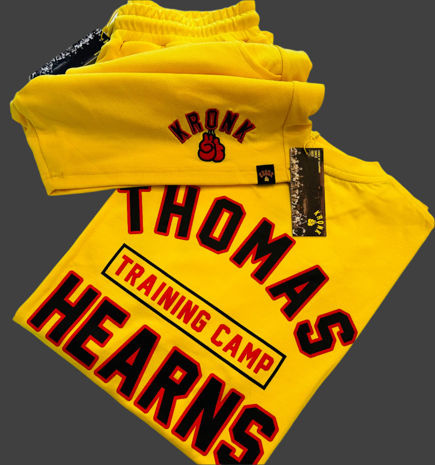 KRONK Thomas Hearns Training Camp Regular Fit T Shirt Yellow