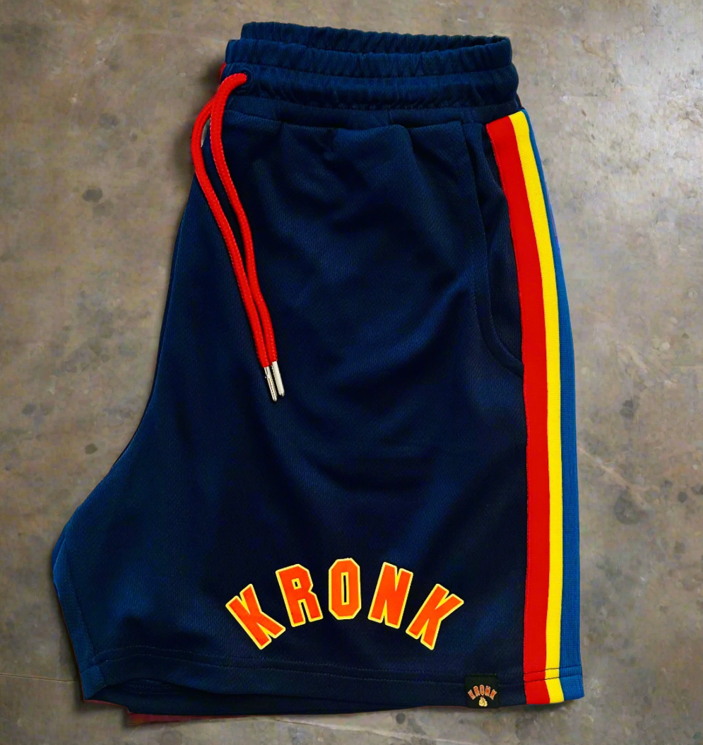 KRONK WAR Shorts Navy