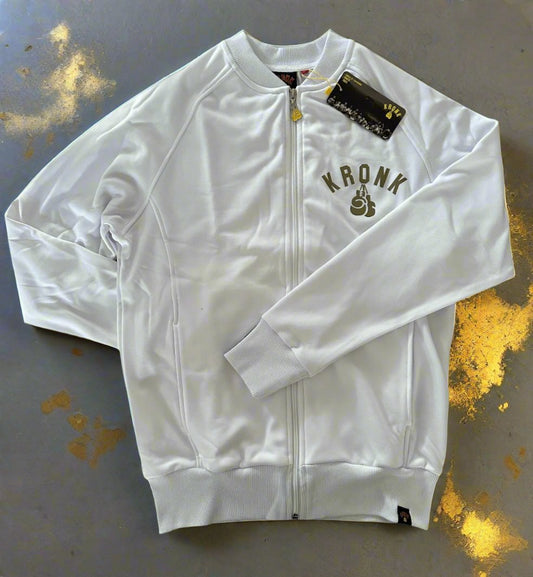 KRONK Olympic Full Zip Track Top White