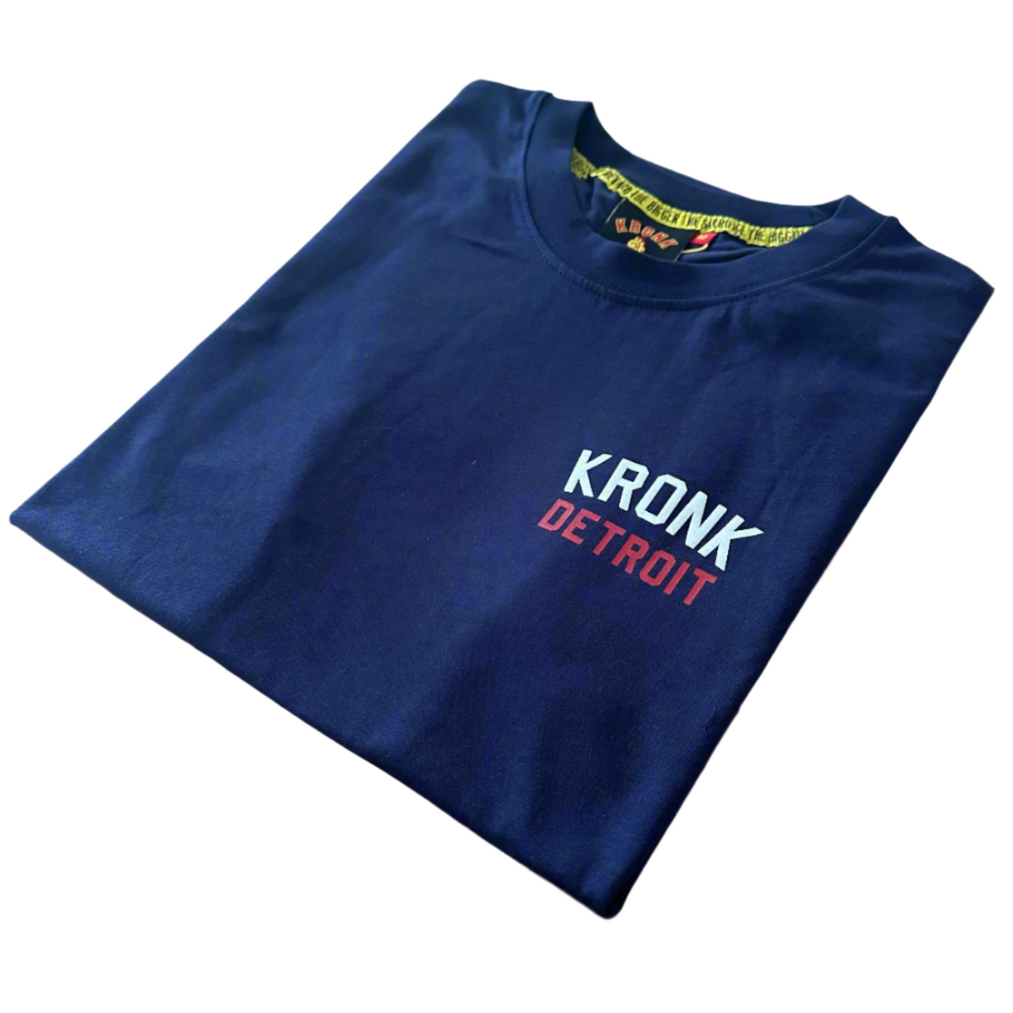 KRONK Iconic Detroit x Turn Up The Heat Regular Fit T Shirt Navy