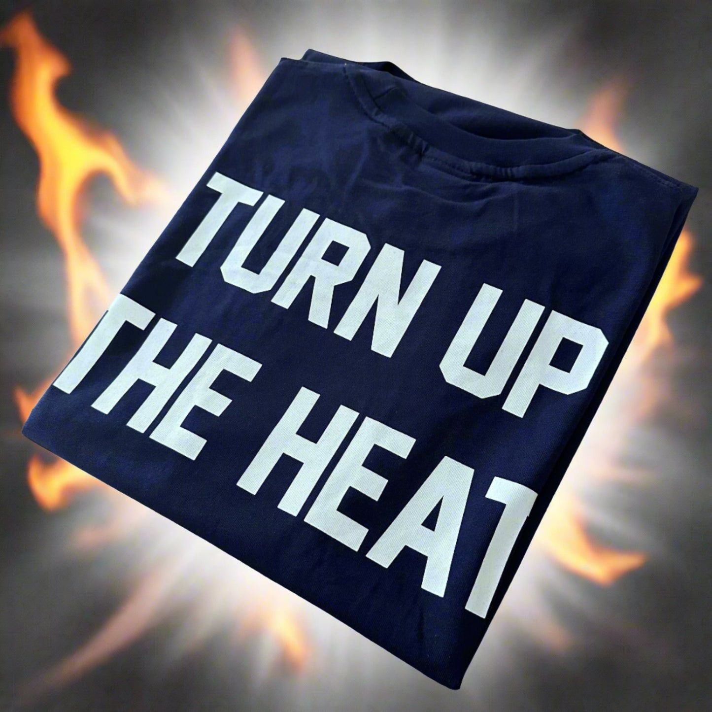 KRONK Iconic Detroit x Turn Up The Heat Regular Fit T Shirt Navy