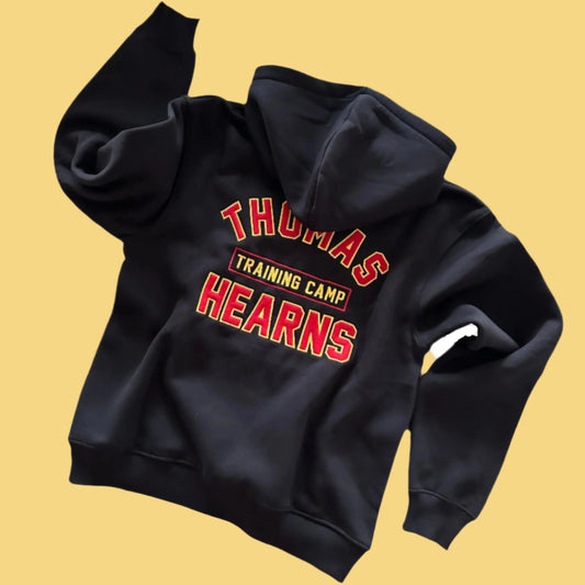 KRONK Thomas Hearns Applique Hoodie Loose Fit Black