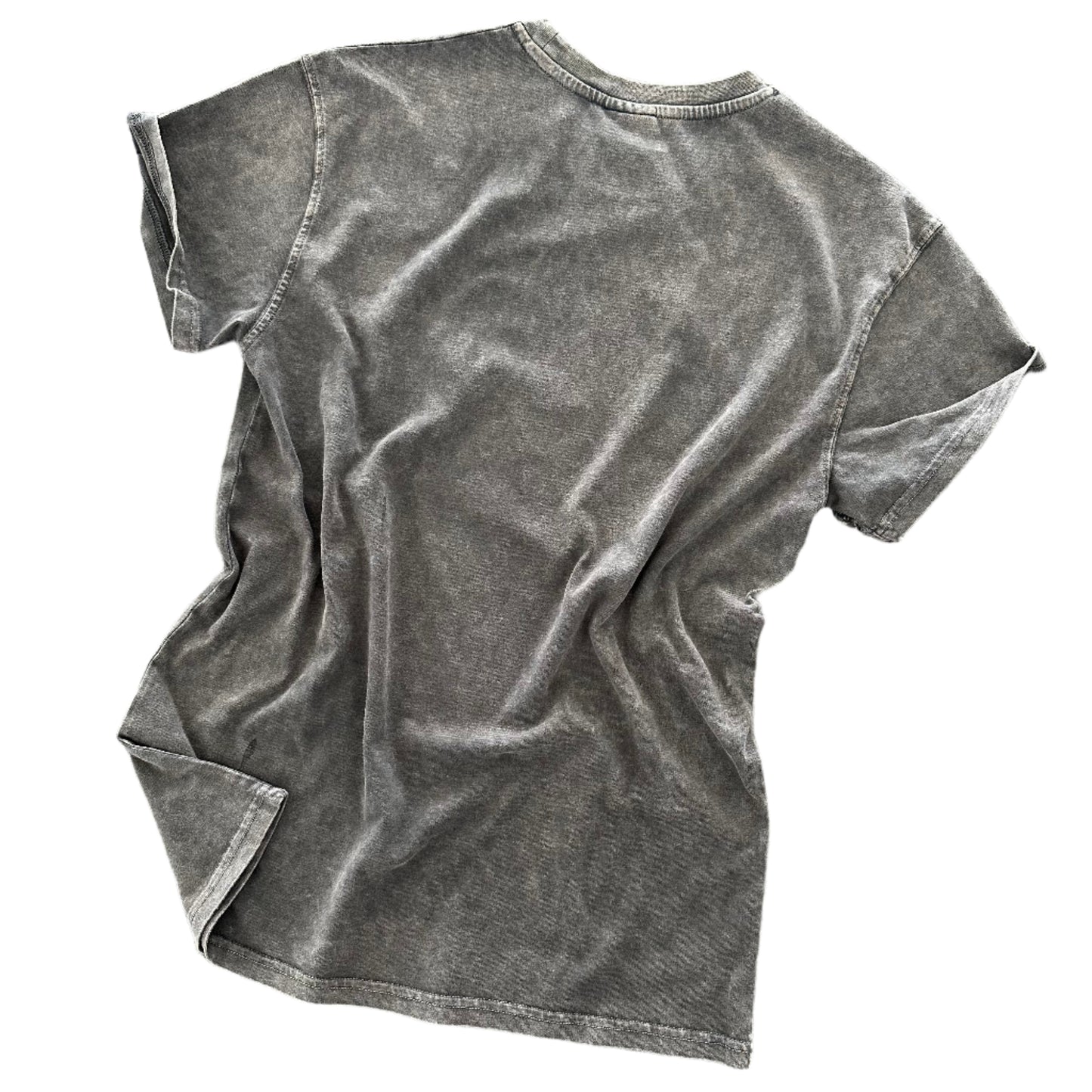 KRONK Detroit Stars Loose Fit Vintage T Shirt Charcoal with Black print