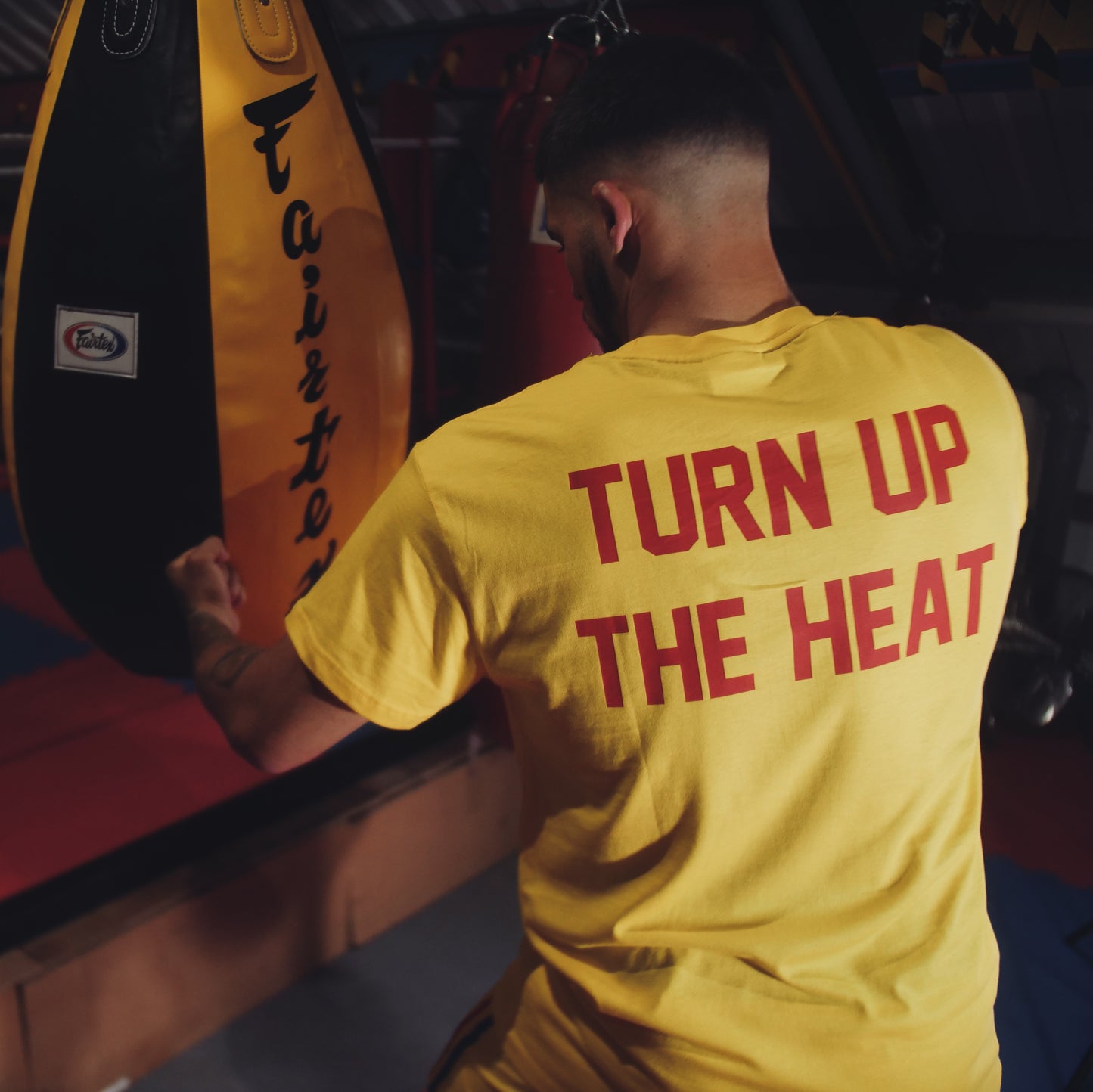 KRONK Iconic Detroit x Turn Up The Heat Regular Fit T Shirt Yellow