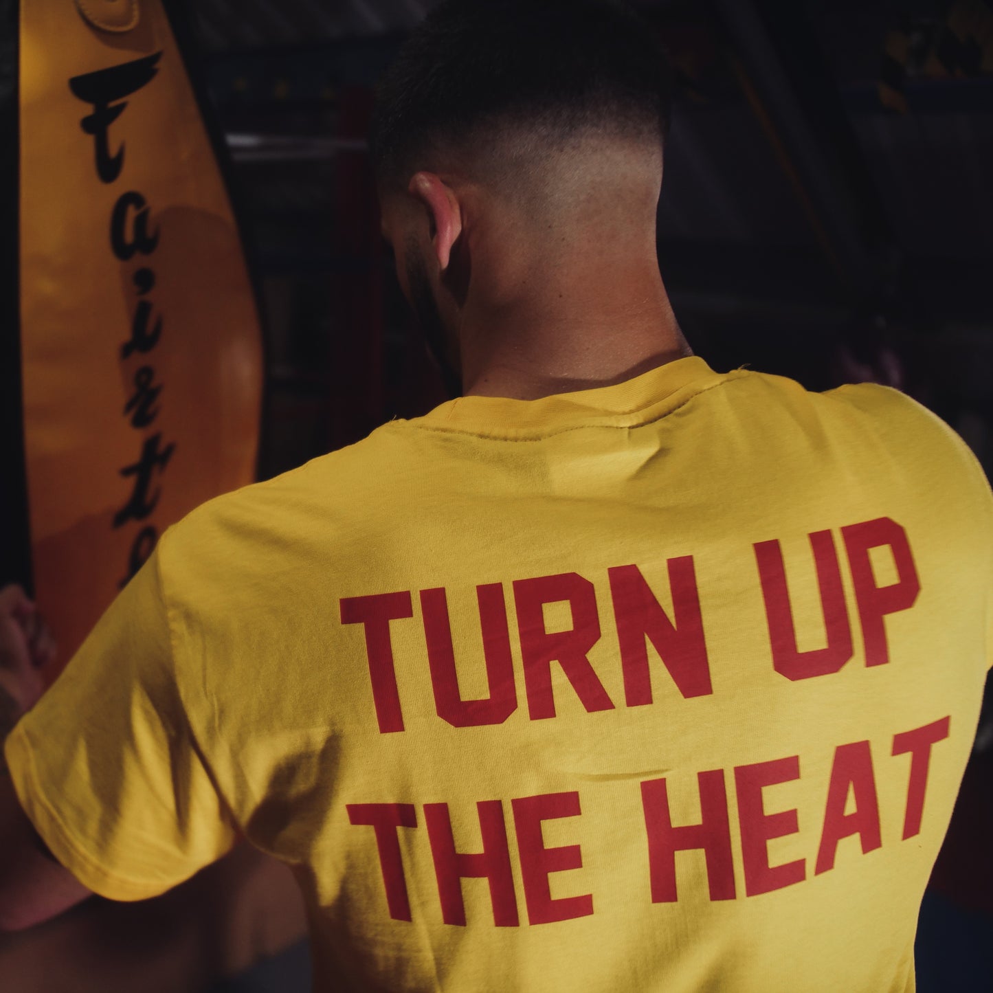 KRONK Iconic Detroit x Turn Up The Heat Regular Fit T Shirt Yellow